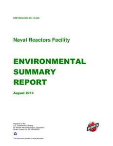 NRFOSQ-ESH-EENaval Reactors Facility ENVIRONMENTAL SUMMARY