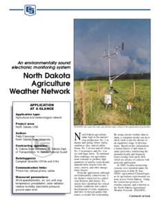 AP No. 004 North Dakota Agriculture Weather Network App. at a Glance