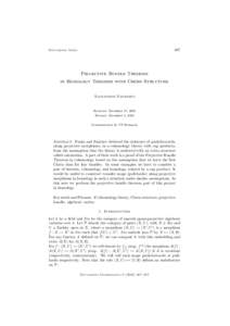 487  Documenta Math. Projective Bundle Theorem in Homology Theories with Chern Structure