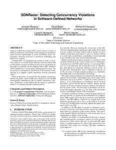 SDNRacer: Detecting Concurrency Violations in Software-Defined Networks