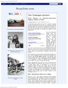 Tuskegee Airmen - Facts about the First Black Pilots in WW2
