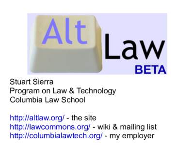 AltLaw / Legal research / Open-source intelligence / Law / Semantic Web / Docket