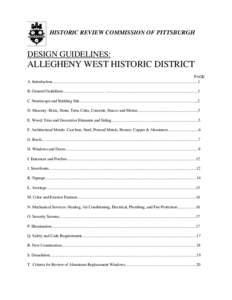 Microsoft Word - Allegheny West Guidelines.doc