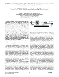 2014 IEEE International Conference on Internet of Things (iThings 2014), Green Computing and Communications (GreenCom 2014), and Cyber-Physical-Social Computing (CPSComMouseVLC: Visible Light Communications using 