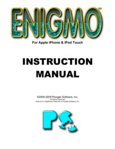 For Apple iPhone & iPod Touch  INSTRUCTION MANUAL ©Pangea Software, Inc. All Rights Reserved