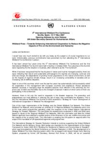 International Forest Fire News (IFFN) No. 36 (January – July 2007, 3-5)  UNITED NATIONS ISSNweb)