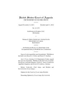 United States Court of Appeals FOR THE DISTRICT OF COLUMBIA CIRCUIT Argued November 12, 2013  Decided April 11, 2014
