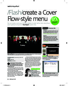 .net technique flash  Flash create a Cover Flow-style menu  ial CD