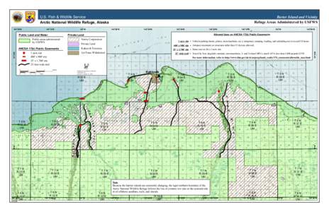 U.S. Fish & Wildlife Service Arctic National Wildlife Refuge, Alaska 144°W Public Land and Water