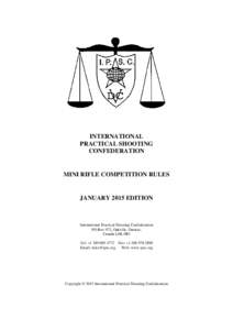 IPSC Mini Rifle Competition Rules - Jan 2015 Edition - Final 18 Mar 2015