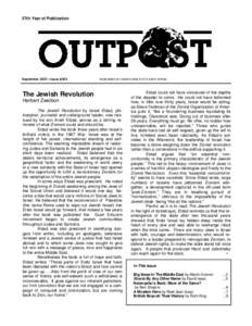 37th Year of Publication  September 2007—Issue #203 PUBLISHED BY AMERICANS FOR A SAFE ISRAEL