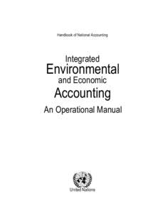 Handbook of National Accounting  Integrated Environmental and Economic
