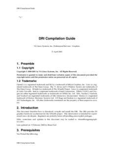 DRI Compilation Guide  ’’%’