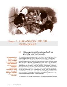 Chapter 5.  ORGANISING FOR THE PARTNERSHIP 5.1