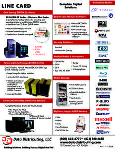 Complete Digital Solutions LINE CARD  Authorized Dealer