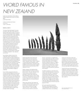 WORLD FAMOUS IN NEW ZEALAND broadsheet 189  Saskia Leek, Daniel Malone, Richard Maloy,