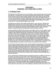 Draft Environmental Impact Statement for Resumption of Year-Round Firing Opportunities at Fort Richardson, AK DRAFT  CHAPTER 1