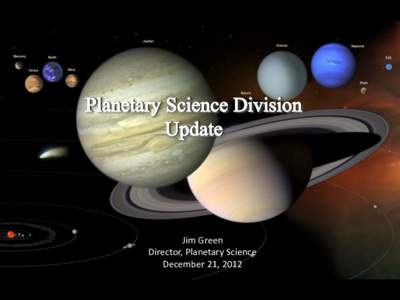 Eris  Jim Green Director, Planetary Science December 21, 2012