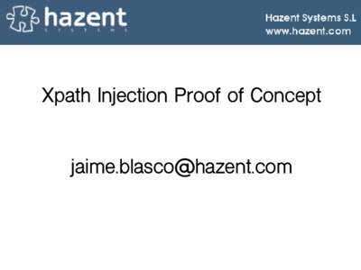 Xpath Injection Proof of Concept      