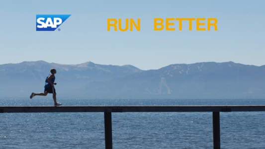 RUN BETTER  © 2013 SAP AG. All rights reserved. 1