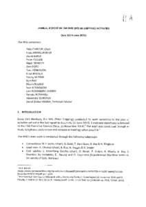 (i A ANNUAL REPORT OF CMI IWG (POLAR SHIPPING) ACTIVITIES (July 2014-JuneThe IWG comprises: Aldo CHIRCOP, Chair Frida ARMAS PFIRTER