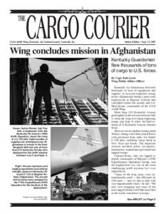 123rd Airlift Wing, Kentucky Air National Guard, Louisville, Ky.  Online Edition • Sept. 15, 2007 Wing concludes mission in Afghanistan
