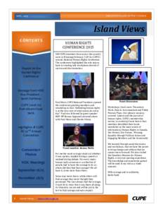 VANCOUVER ISLAND DISTRICT COUNCIL  MAY, 2015 Island Views CONTENTS