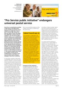 Pro Service public initiative