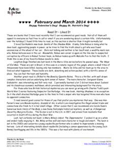 Microsoft Word - 2014_02_news_FebruaryMarch2014Newsletter.doc