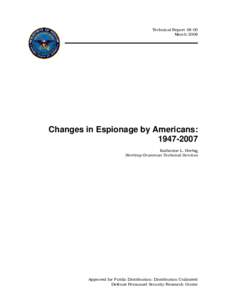 Microsoft Word - TR[removed]Changes in Espionage by Americans[removed]doc