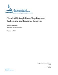 Navy LX(R) Amphibious Ship Program