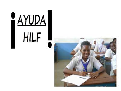 Was ist AYUDA? AYUDA ist ein Hilfsprojekt für Kinder in Mombasa von Schülern des ÖDGs für Schüler.