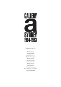 Art movements / Modern art / Painting / Australian art / Contemporary art / Rosalie Gascoigne / Bea Maddock / Frank Hinder / Abstract art / Visual arts / Arts in Australia / Culture