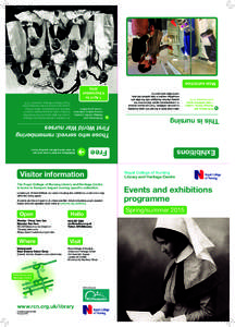 Those who served: remembering First World War nurses Free  Exhibitions are free to view and can