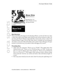 Orca Sports Teachers’ Guide  Blazer Drive orca sports