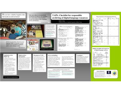 Microsoft PowerPoint - LSA 2011 Metadata group - DChang TAPS poster revised 2.ppt
