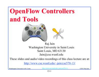 OpenFlow Controllers and Tools