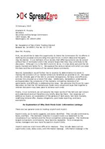 SEC Dark Pool Response Letterhead