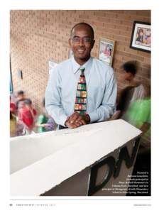 Pictured is Bertram Generlette, formerly principal at Piney Branch Elementary in Takoma Park, Maryland, and now principal at Montgomery Knolls Elementary