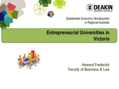 Sustainable Economic Development in Regional Australia Entrepreneurial Universities in Victoria