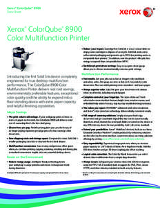 Xerox ColorQube 8900 Color Multifunction Printer