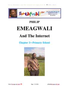 Philip EMEAGWALI and The Internet  (For Ages 8 to 10) ©1989, 2013