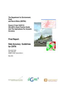 The Department for Environment, Food and Rural Affairs (DEFRA) Research Project NANR 93:  WG-AEN’s Good Practice Guide
