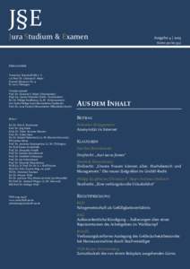 J§E Jura Studium & Examen Ausgabe 4 | 2015 (Seiten 300 bis 359)