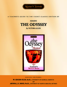 A TEACHER’S GUIDE TO THE SIGNET CLASSIC EDITION OF  HOMER’S THE ODYSSEY By VICTORIA ALLEN