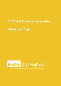 2018 Aid Transparency Index Technical Paper Contents Introduction Donor selection criteria