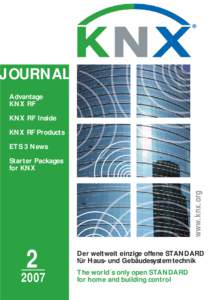 ®  JOURNAL Advantage KNX RF KNX RF Inside