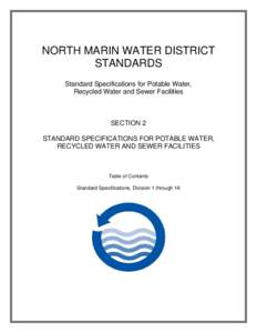 NORTH MARIN WATER DISTRICT STANDARDS