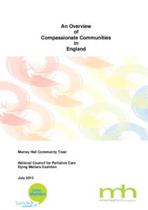 An Overview of Compassionate Communities in England