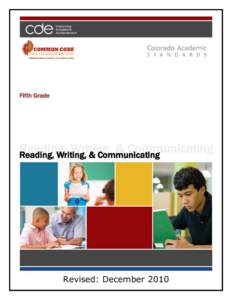 Fifth Grade  Reading, Writing, & Communicating